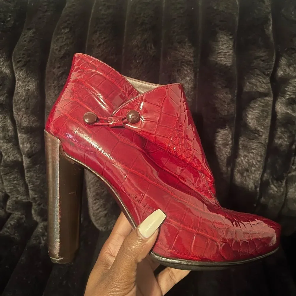 Louis Vuitton Patent Leather Booties